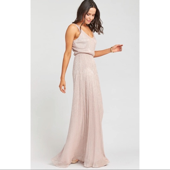 + Show Me Your Mumu Kendall Metallic Maxi Dress - Picture 3 of 8